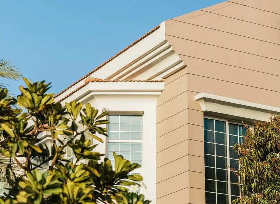 The exterior of a renovated home